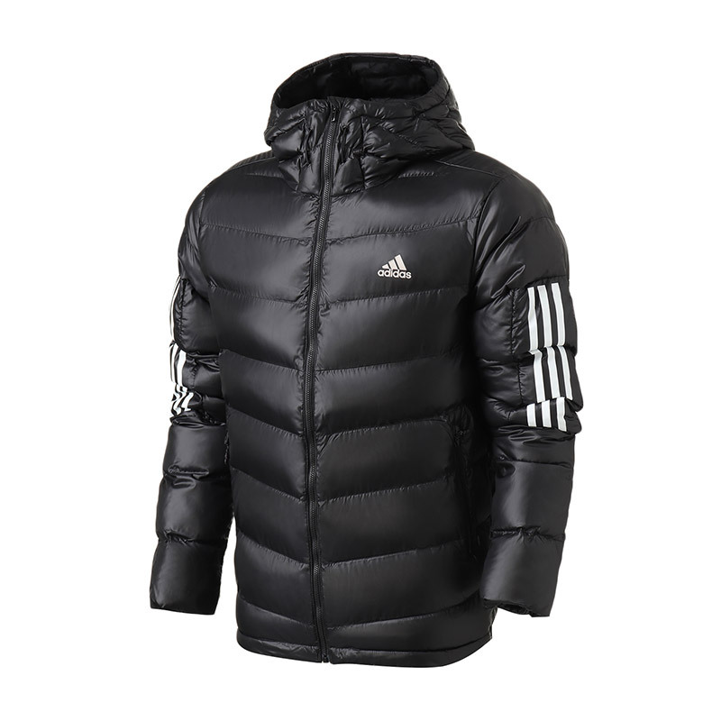 【自营】adidas男服棉服户外保暖连帽休闲运动服BQ6800 L BQ6800黑色