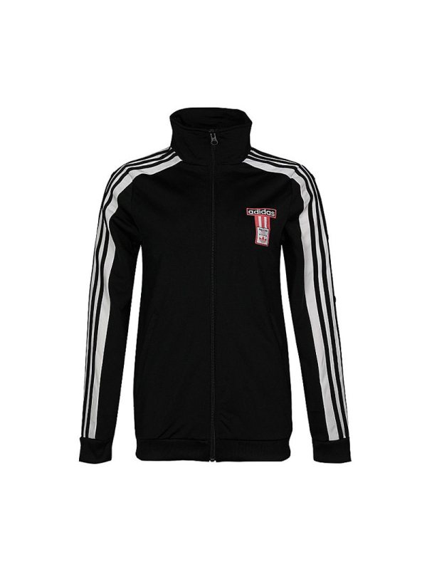 ADIDAS阿迪达斯女子休闲舒适立领上衣针织夹克运动服外套DH4679