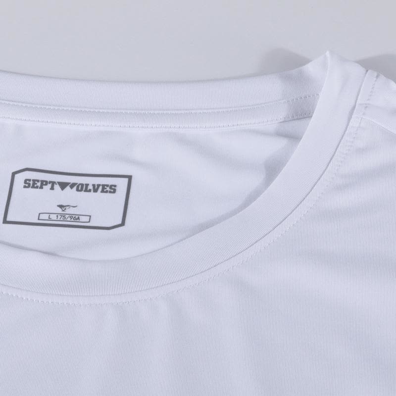 七匹狼户外运动短袖T恤 2019夏季青年印花圆领T恤休闲男装图片