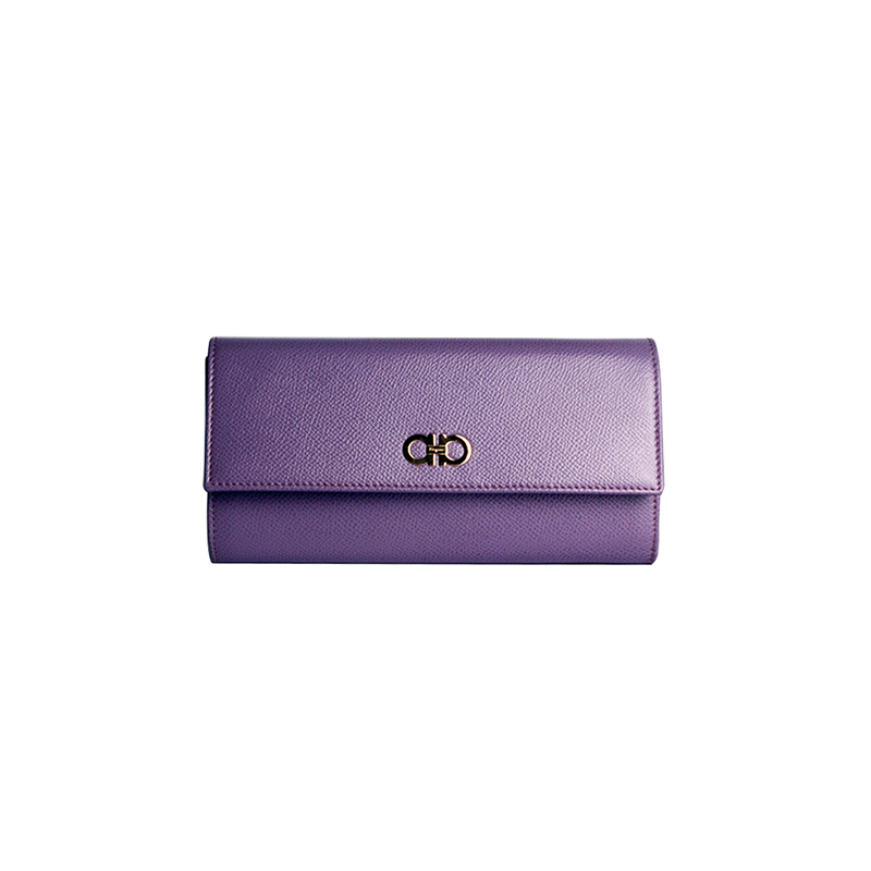Ferragamo菲拉格慕钱包 女十字纹牛皮长款钱夹22D149 0683266