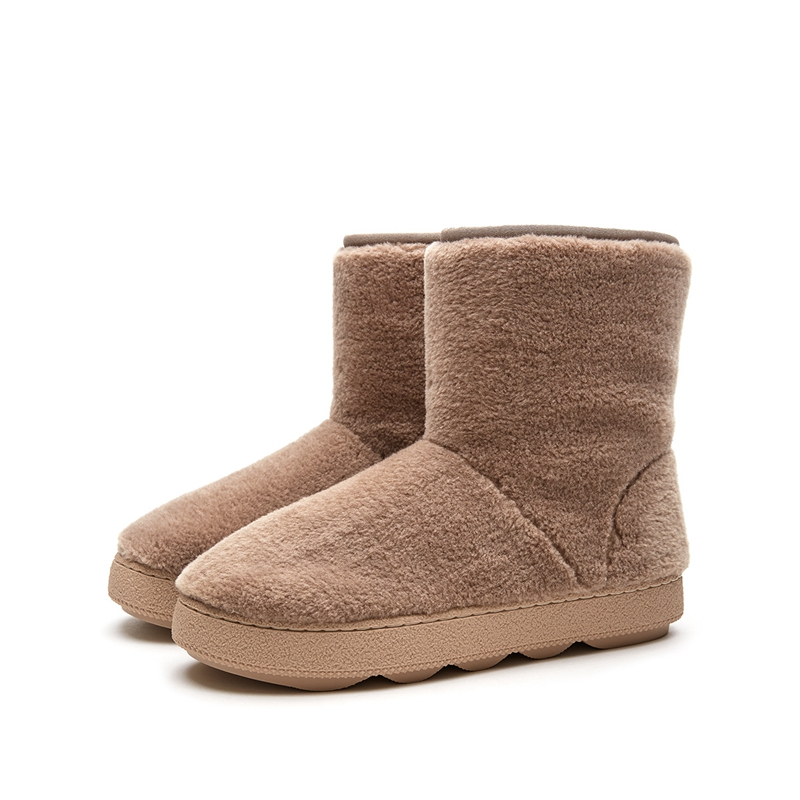 热风女士毛绒雪地靴