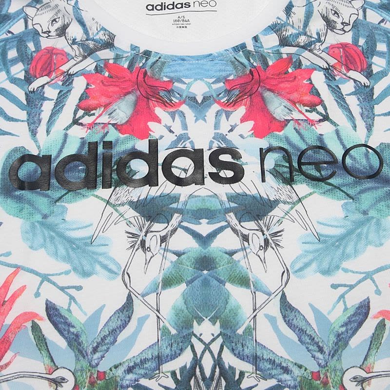 ADIDAS阿迪达斯neo秋季女子休闲运动舒适短袖T恤BP6636图片