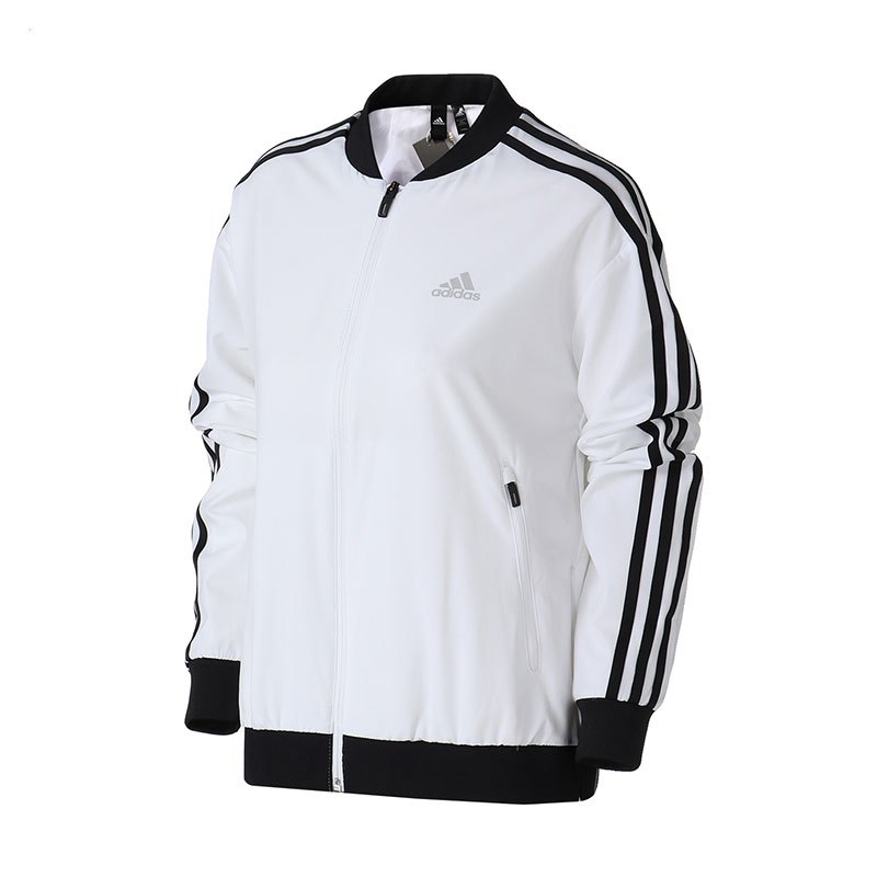【自营】adidas阿迪达斯女子夹克外套飞行领休闲运动服DM5318 L DM5318白