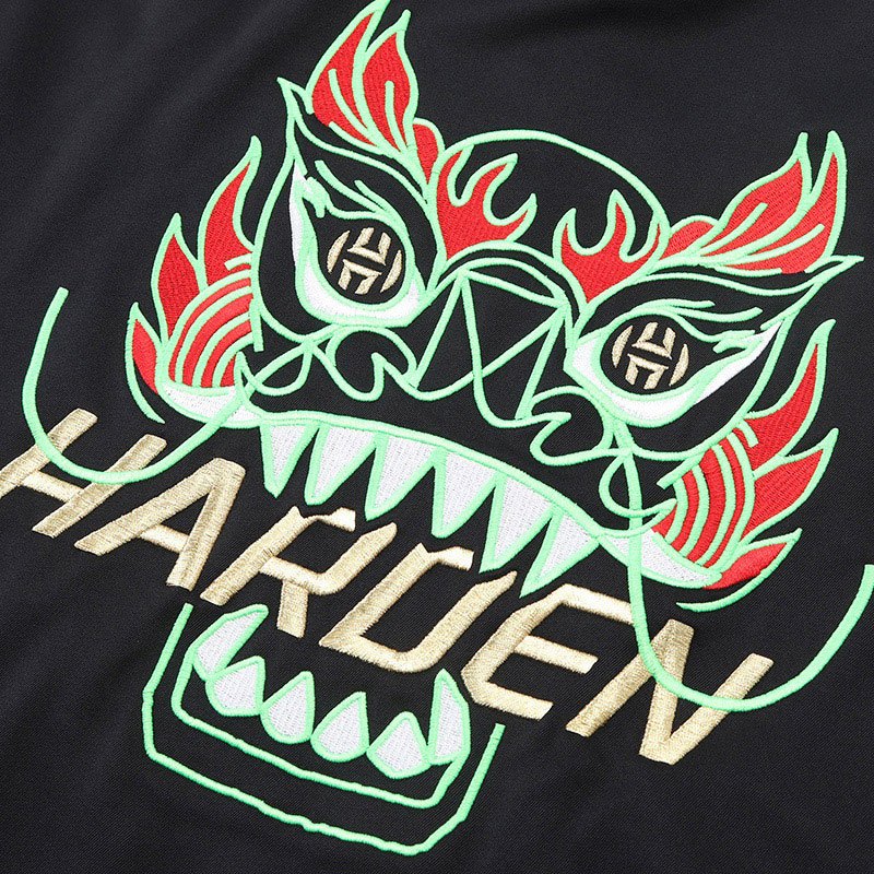 阿迪达斯男服夹克哈登新年立领篮外套休闲运动FH7696