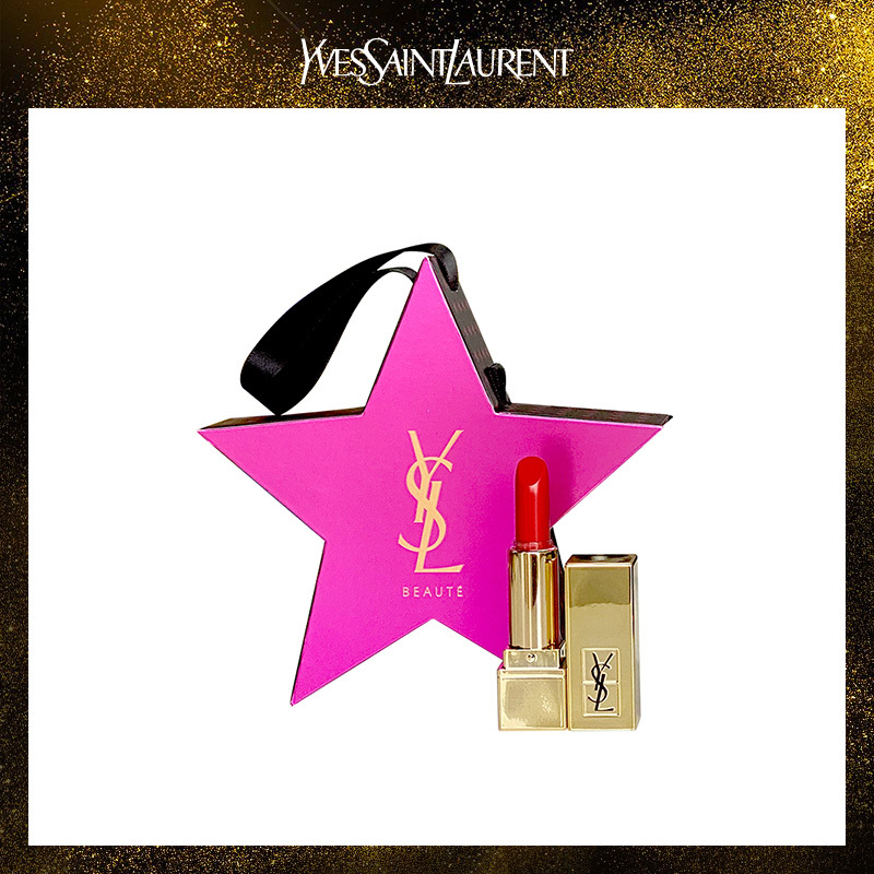 圣罗兰(YSL)反转巴黎女士香水7.5ml+纯口红 1.6g 1（五角星版）