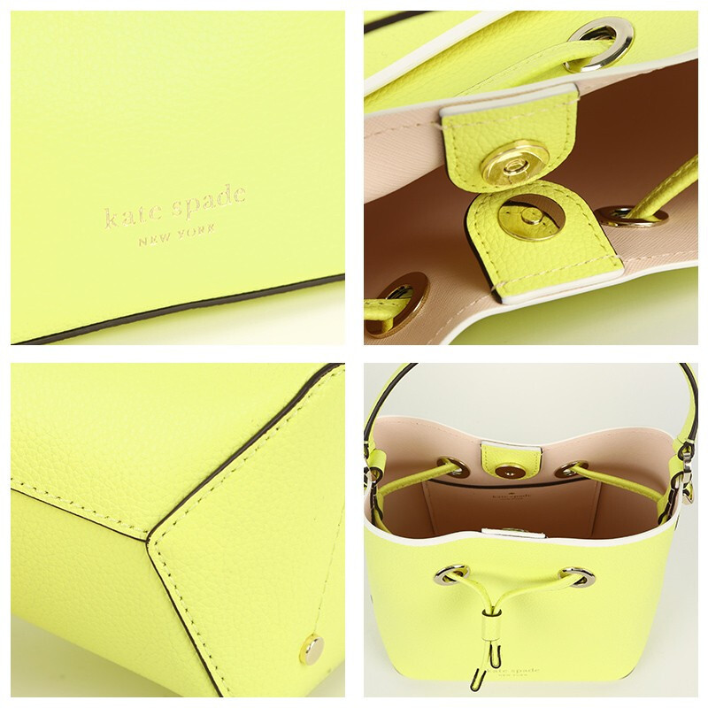 katespade凯特丝蓓奥莱款女士背包时尚经典标志抽带水桶包单肩手提包