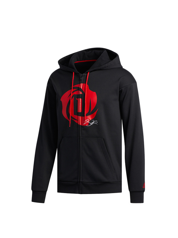 Adidas阿迪达斯外套男2020春季新款罗斯篮球运动连帽夹克FH8161