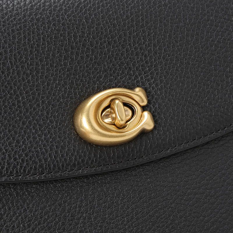 蔻驰COACH CASSIE邮差包 粒面皮金扣 女士手提包 88346图片