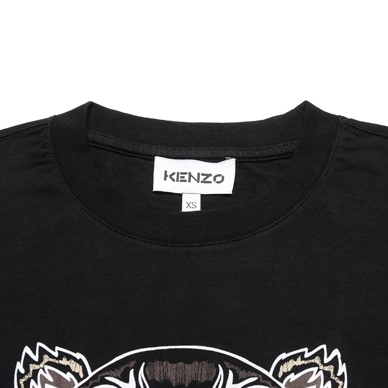 高田贤三kenzo女士棉质虎头印花圆领短袖连衣裙fb62ro7754ya