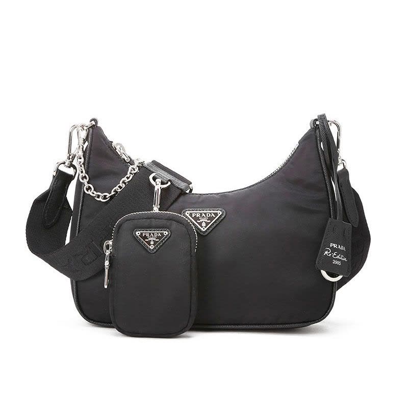 预订20春夏款PRADA HOBO 三合一单肩包 17*7*22图片