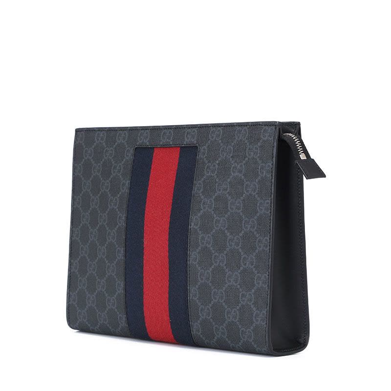预售 GUCCI 古驰 手拿包 经典织带老花475316图片