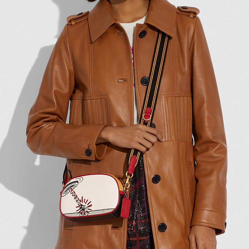 预售 COACH\蔻驰 Micky 相机包 单肩包 斜挎包 米奇粒面皮6450图片