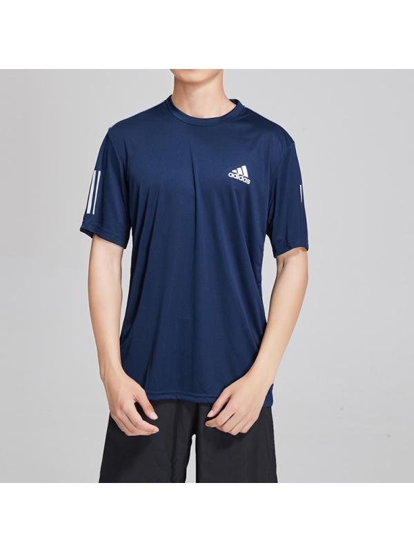 adidas男服短袖t恤网球climacool跑步健身运动服du0859