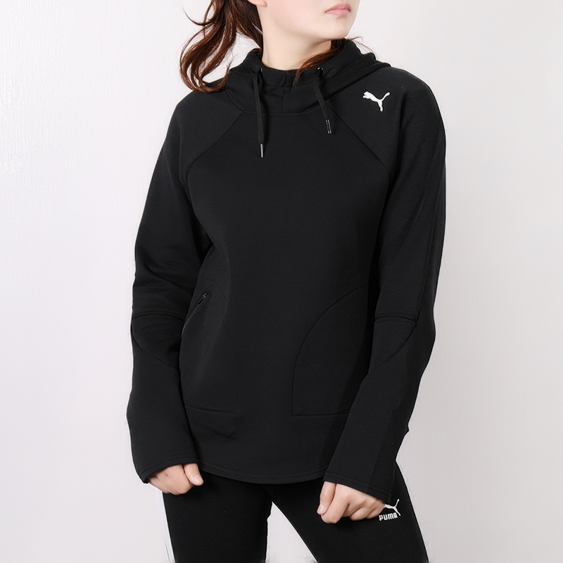 PUMA/彪马专柜女子运动服休闲套头连帽针织卫衣843996