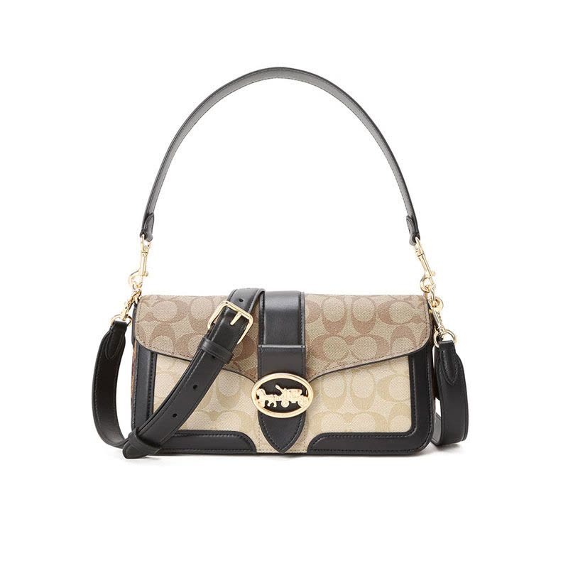 COACH 蔻驰 F 女士斜挎包 通勤肩背包 织物拼皮5509图片