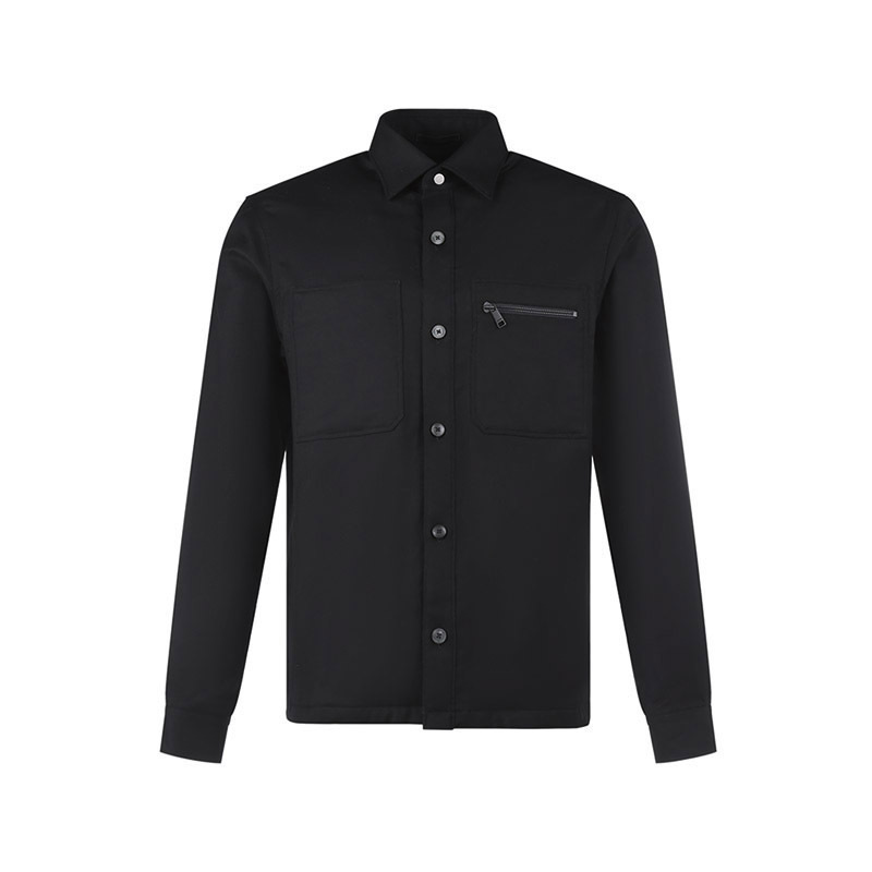杰尼亚 ZEGNA 男士羊毛薄款棉服衬衫式夹克外套UAV01 SOTM2