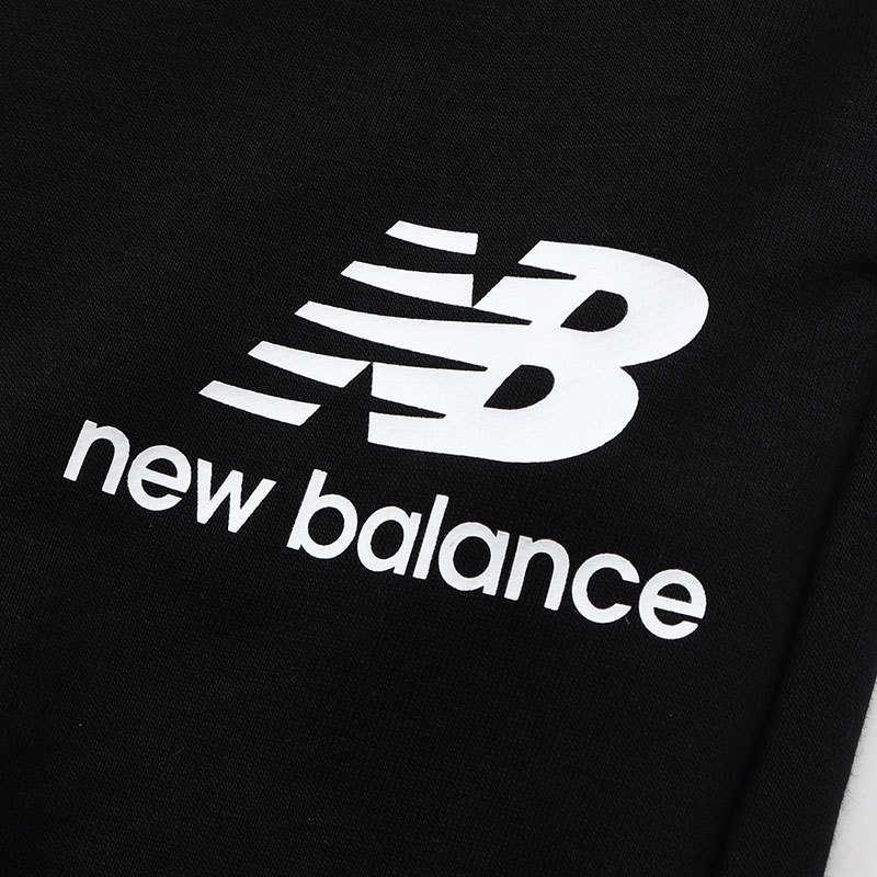 【自营】NB男裤运动长裤新款针织舒适印花黑色时尚休闲运动服AMP91550