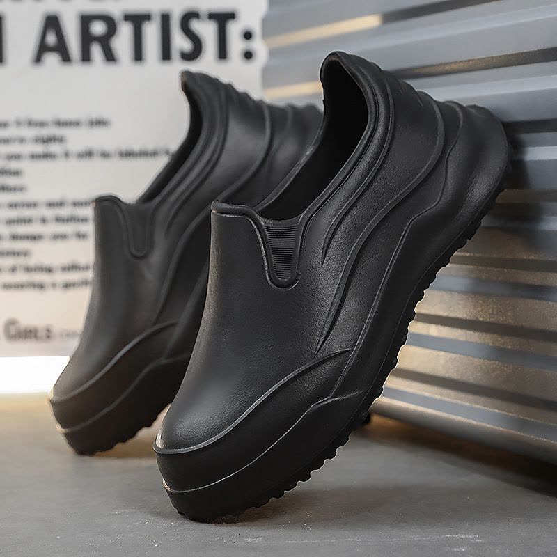 男士新款舒适潮流时尚日常轻便休闲圆头纯色透气包头男款拖鞋图片