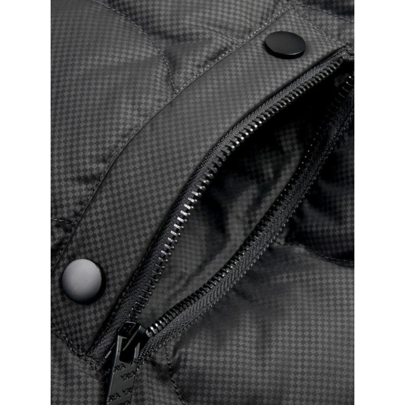 鸭鸭新款立领深灰色加厚羽绒服短款外套男A-293