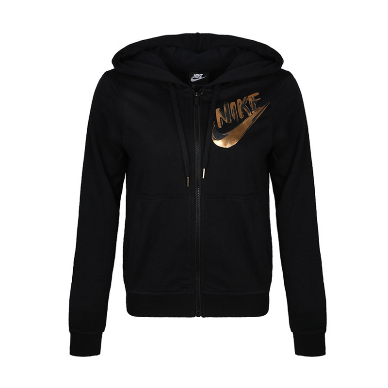 NIKE耐克外套女装冬新款加绒保暖运动休闲连帽夹克938958-010