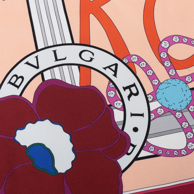 宝格丽 BVLGARI 女士 HERITAGE系列丝质方巾围巾丝巾244567