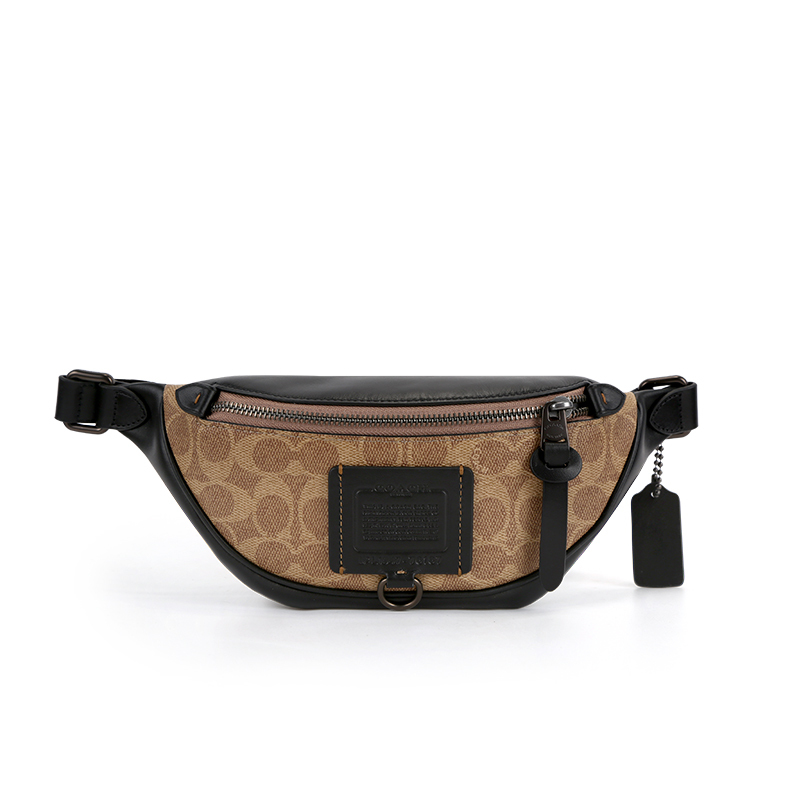 蔻驰coach奢侈品专柜款男士腰包时尚腰包胸包休闲包斜跨包76187jikha
