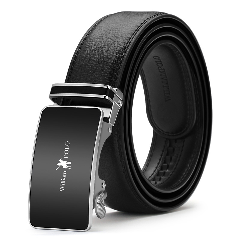 williampolo英皇保罗男士皮带真皮腰带自动扣腰带