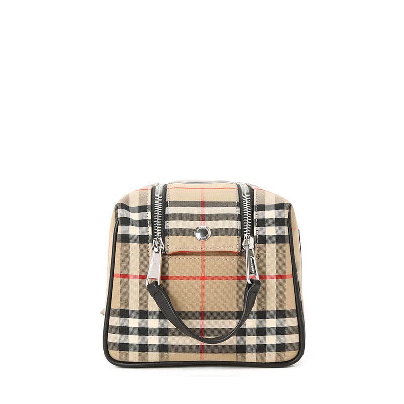 20新款 BURBERRY Vintage 格纹旅行收纳袋手拿包8022955 24x16x13CM图片