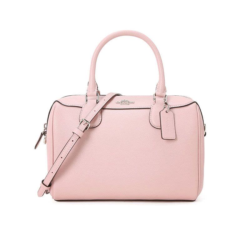 蔻驰 COACH BENNETT 波士顿包 字母马车标粒面皮 女士手提包斜挎包 F32202金扣图片