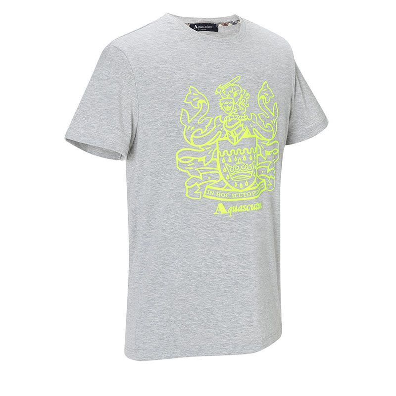 雅格狮丹 AQUASCUTUM 男士T恤 图型印花棉质QMT019M0图片