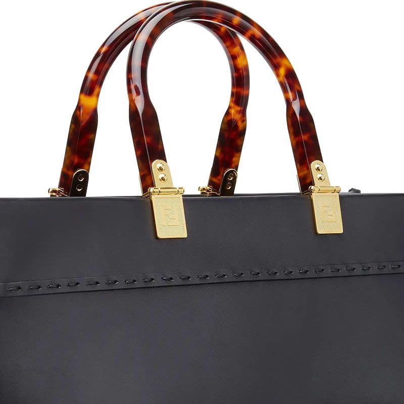 预售 芬迪 FENDI TOTE包 LOGO标识 光面皮 女士手提单肩包 8BH386图片