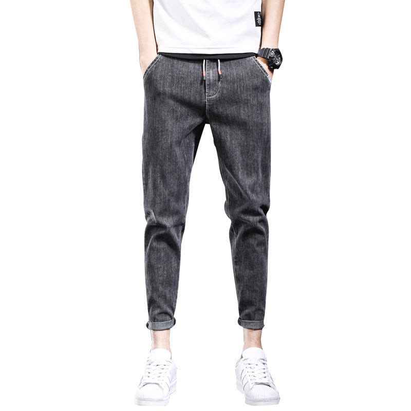 Ceba2022年新款 九分裤牛仔裤男 休闲帅先生男装9分弹力修身牛仔裤 潮图片