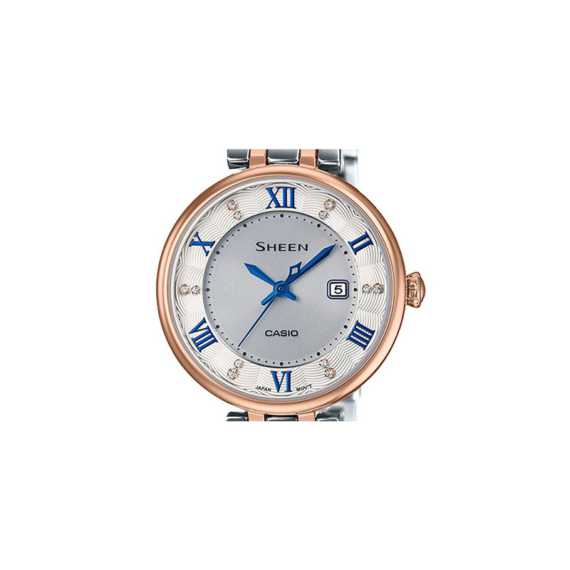 casio卡西欧石英表女sheen系列日韩品牌商务休闲时尚女士腕表she4519