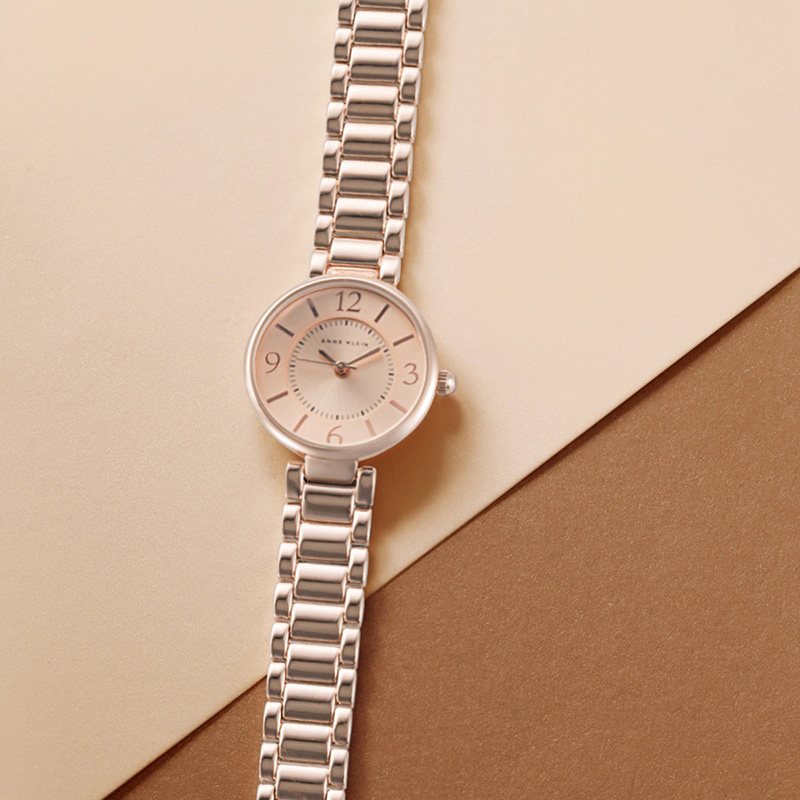 安妮克莱因anneklein简约经典系列女士手表时尚休闲合金表带潮akv1870