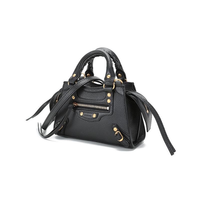 巴黎世家 BALENCIAGA 女士牛皮Neo Classic手提单肩斜挎包机车包638527 15Y41