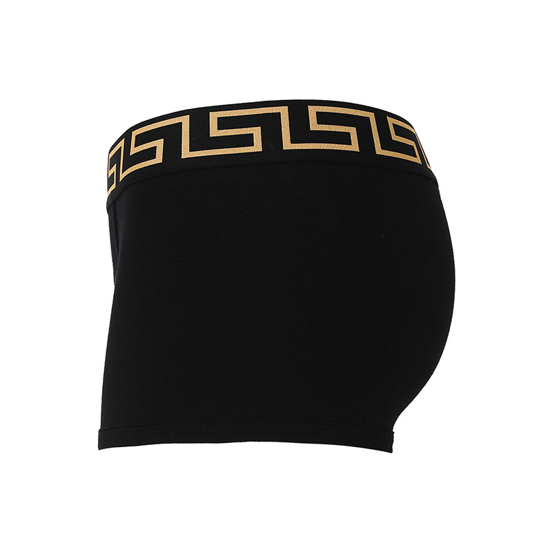 19ss新品 VERSACE 范思哲 男士内裤平角裤 黑色两条装 不退不换