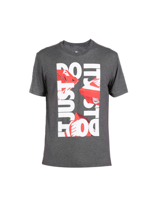 NIKE耐克男子休闲运动半袖透气舒适T桖圆领短袖针织衫AA6302-071