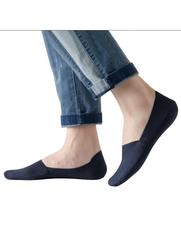 日本厚木 ATSUGI 船袜男士 深口设计 脚跟硅胶设计防脱落 含棉成分 ATF036