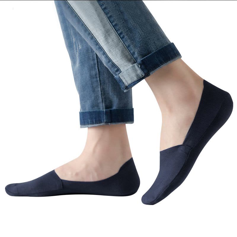 日本厚木 ATSUGI 船袜男士 深口设计 脚跟硅胶设计防脱落 含棉成分 ATF036图片