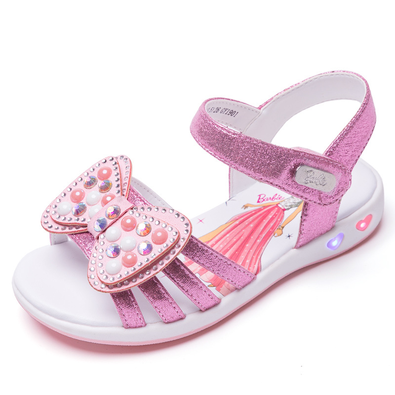 芭比童鞋女童气质公主凉鞋舒适凉爽夏季新款凉鞋