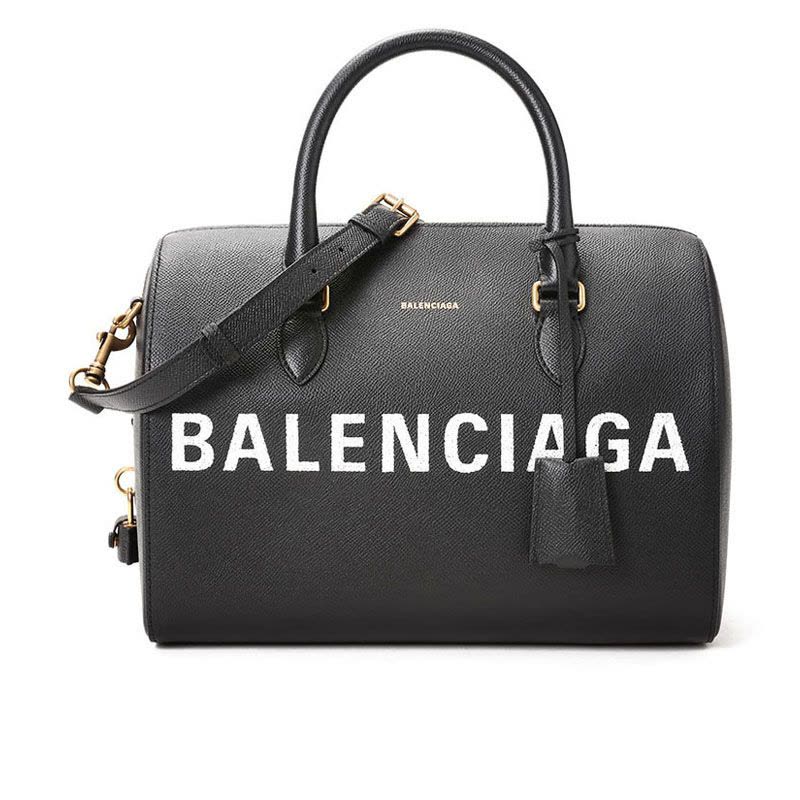 BALENCIAGA/巴黎世家 女包中号VILLE字母LOGO波士顿包 518804图片
