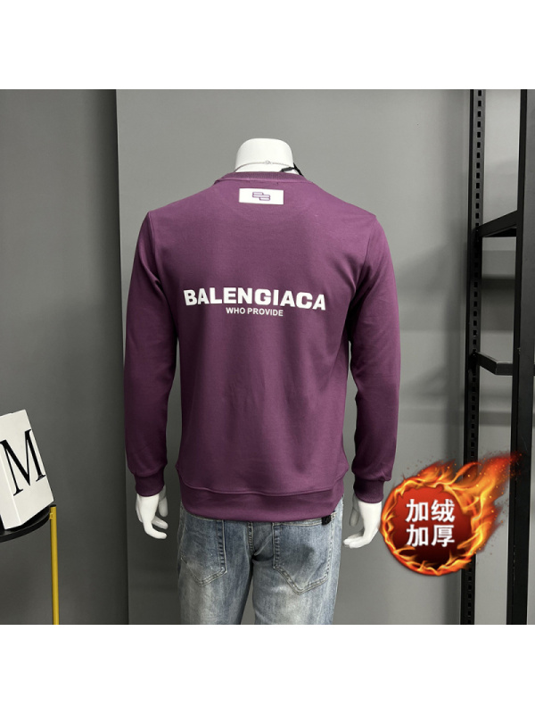 新款卫衣男士圆领套头时尚潮流打底衫上衣修身长袖T恤衫秋冬