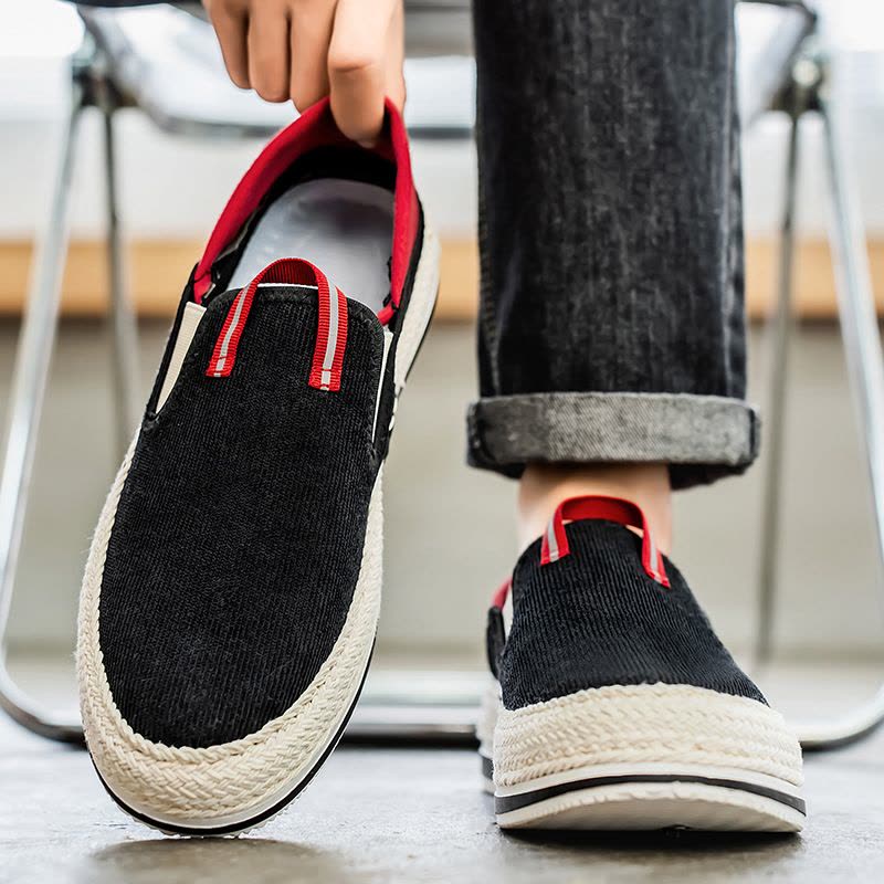 四季可穿男士2025年休闲舒适透气潮流时尚百搭日常新款男士布鞋图片