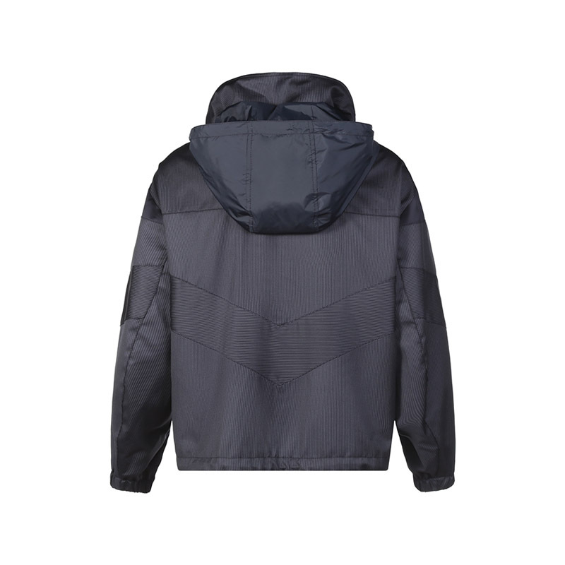 阿玛尼 EMPORIO ARMANI 男士绵羊毛/锦纶宽松版连帽拉链休闲外套I1R530 I1016