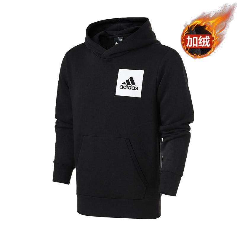 【自营】adidas男服卫衣连帽套头衫休闲运动服S98769 L S98769黑色