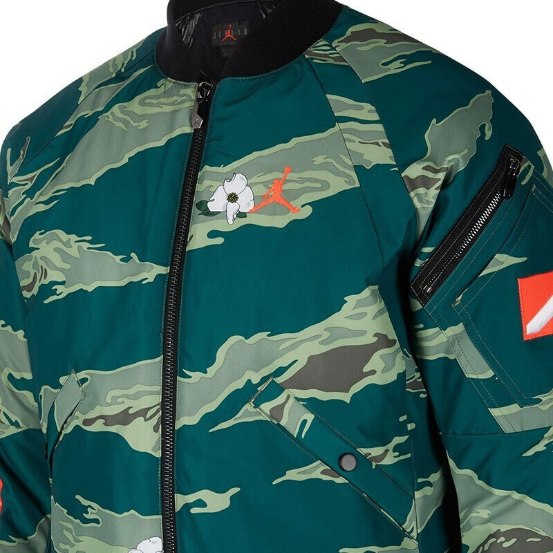 耐克（NIKE）男款Jordan运动服迷彩印花飞行夹克休闲外套AT9006-010