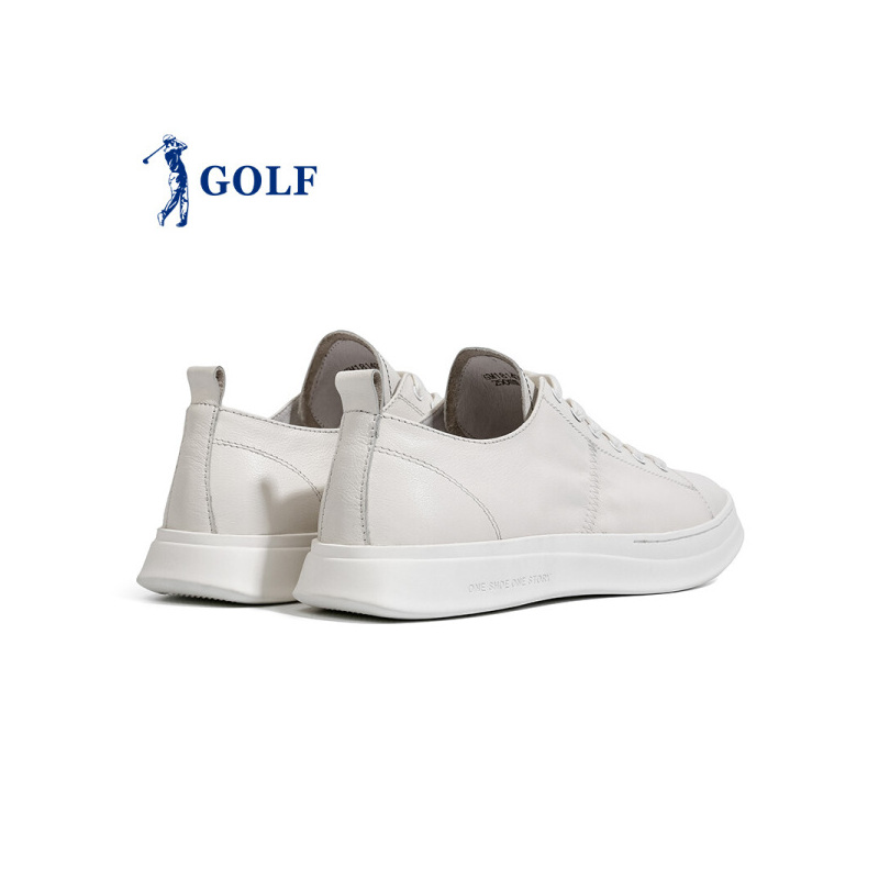 GOLF/高尔夫2019春夏新款白色百搭耐磨休闲板男鞋白色