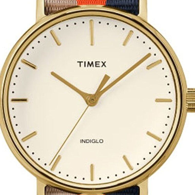 天美时timex时尚简约女士腕表帆布表带石英手表tw2p91600