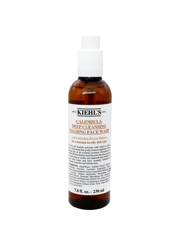 Kiehl’s科颜氏金盏花洁面啫喱深层清洁不紧绷舒缓控油230ml