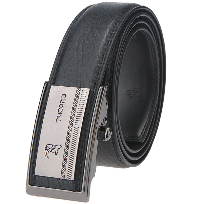 啄木鸟tucano男士皮带头层牛皮商务系列内嵌式自动扣牛皮腰带tde01